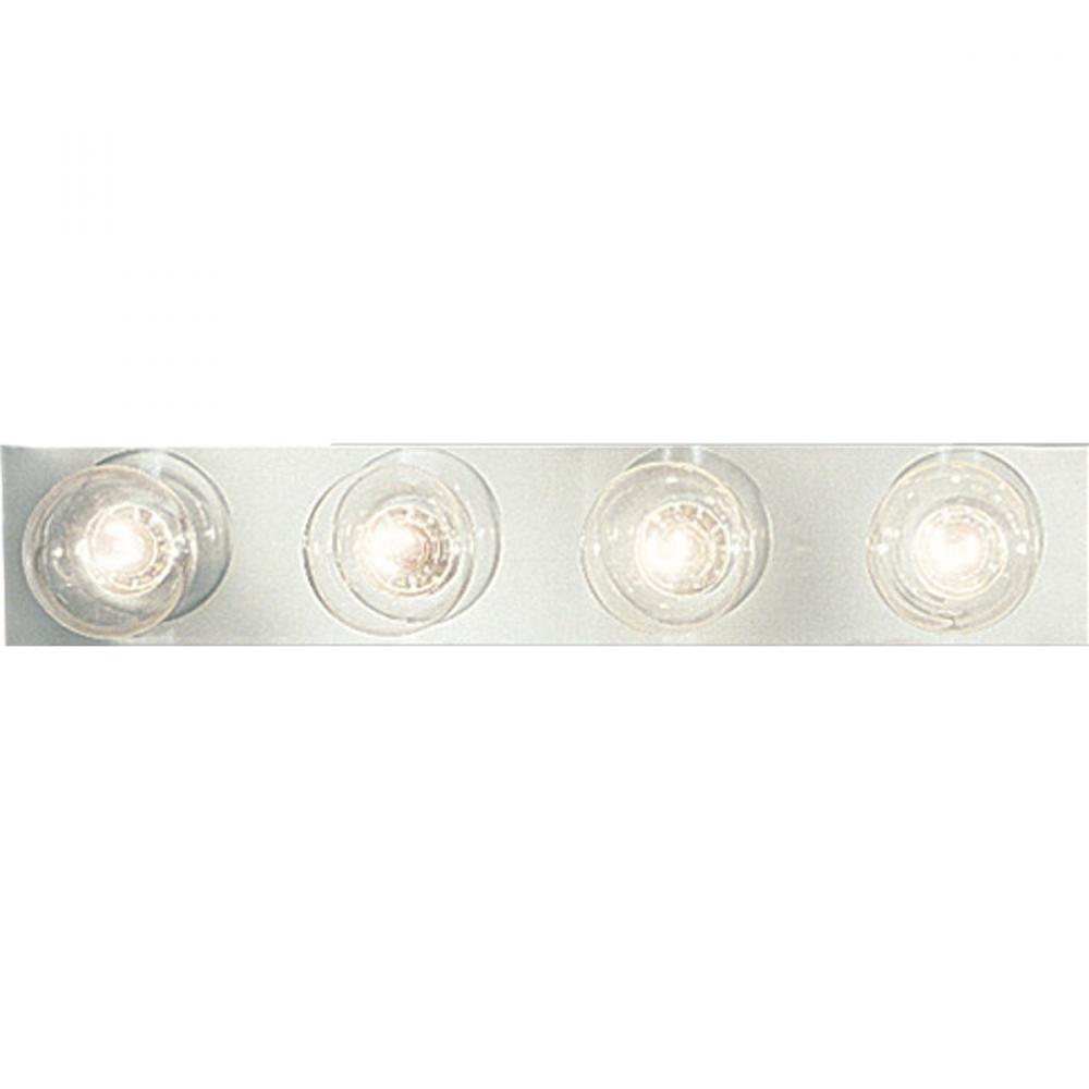 Broadway Collection Four-Light Polished Chrome Traditional Bath Vanity Light