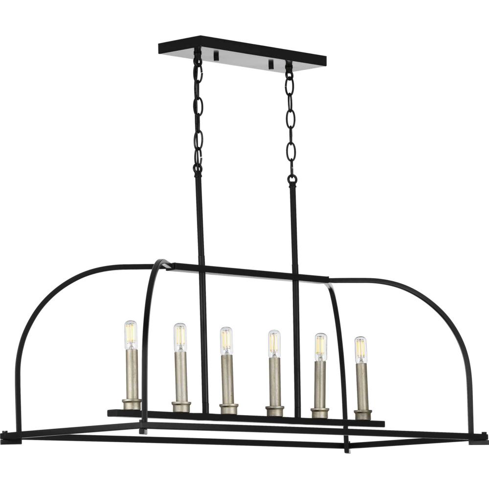 Seneca Collection Six-Light Linear Chandelier