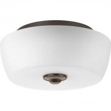 Progress P350061-020 - Leap Collection Two-Light 14" Flush Mount