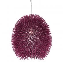 Varaluz 169P01PL - Urchin 1-Lt Pendant - Plum