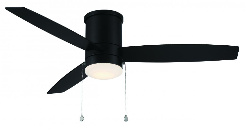 Atlantis Flush Matte Black With Luminaire