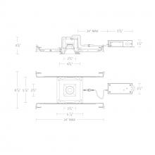 WAC US R2BSD-FCS-BN - Ocular 2.0 5CCT Square Downlight Trim and Remodel Housing with New Construction Frame-In Kit and D