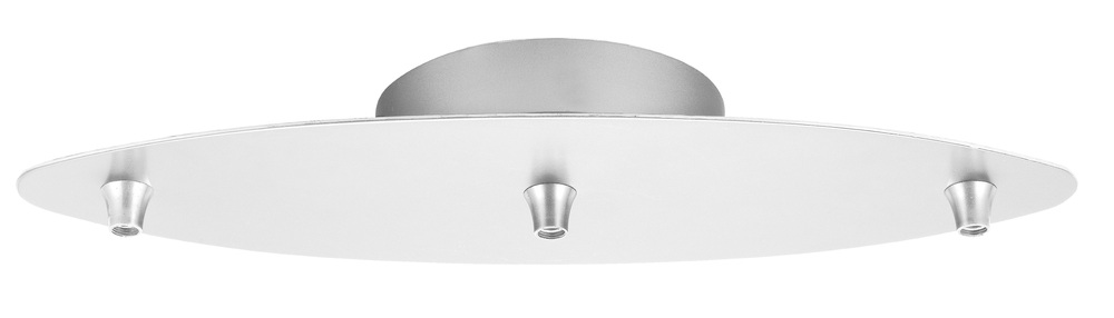 3 lights Line Canopy for line voltage pendants, 5in apart each light, 6inx 14in elliptical