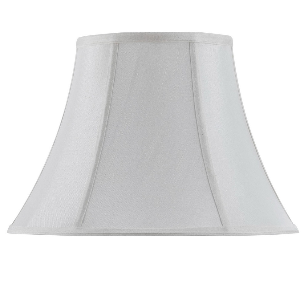 12.5" Tall White Fabric Shade