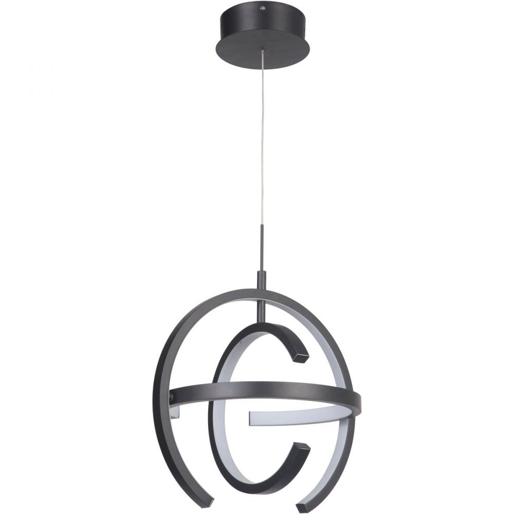 Dolby 1 Light LED Pendant in Matte Black