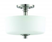 Craftmade 49853-BNK - Dardyn 3 Light Convertible Semi Flush in Brushed Polished Nickel