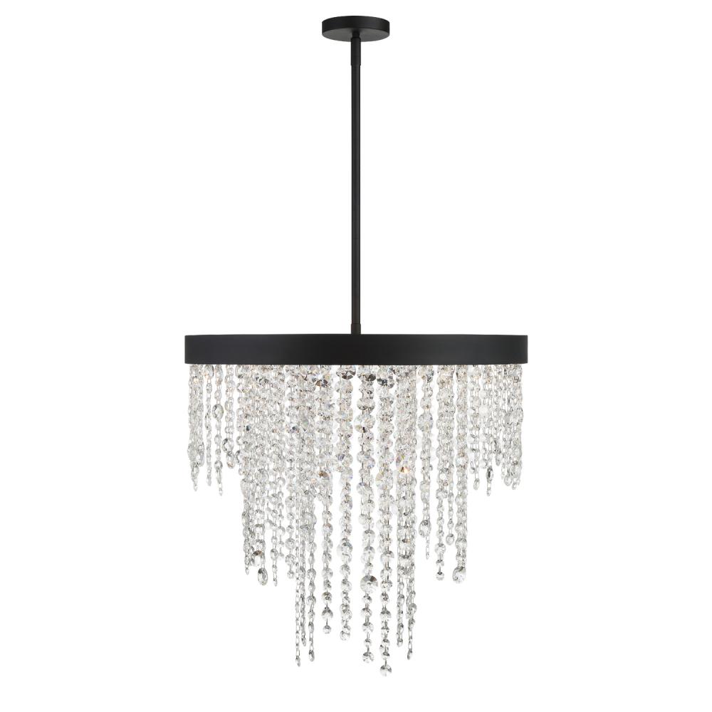 Winham 6 Light Black Forged Chandelier