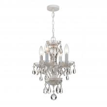 Crystorama 5534-WW-CL-I - Traditional Crystal 4 Light Clear Italian Crystal Wet White Mini Chandelier