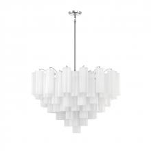 Crystorama ADD-316-CH-WH - Addis 16 Light Polished Chrome Chandelier