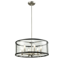 DVI DVP25408BN/GR-CL - Downtown 6 Light Pendant