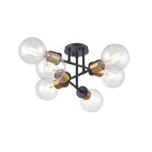 DVI DVP47611MF+EB - Lake Louise 6 Light Semi Flush