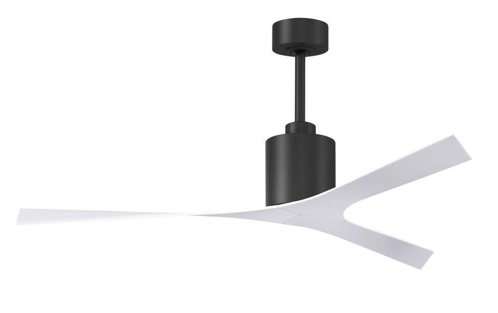 Molly modern ceiling fan in Matte Black finish with all-weather 56” ABS blades. Optimized for da