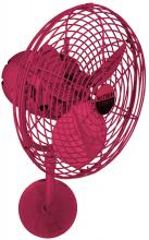 Matthews Fan Company MP-RED-MTL - Michelle Parede vintage style wall fan in Rubi (Red) finish.