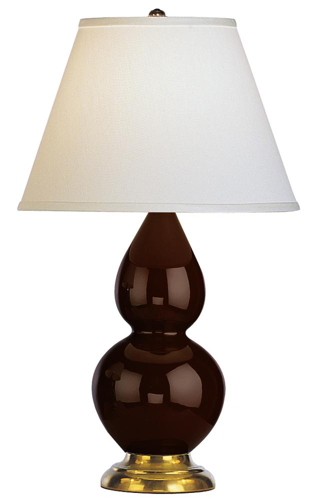 One Light Brown Table Lamp