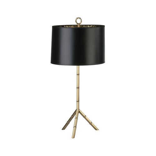 One Light Brass Table Lamp