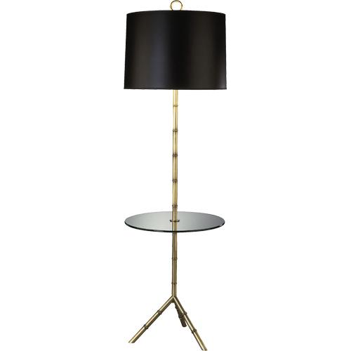 One Light Brass Floor Lamp