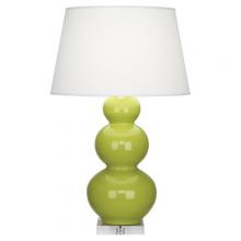  A353X - Apple Triple Gourd Table Lamp