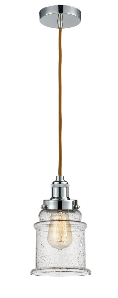 Edison - 1 Light - 8 inch - Polished Chrome - Cord hung - Mini Pendant