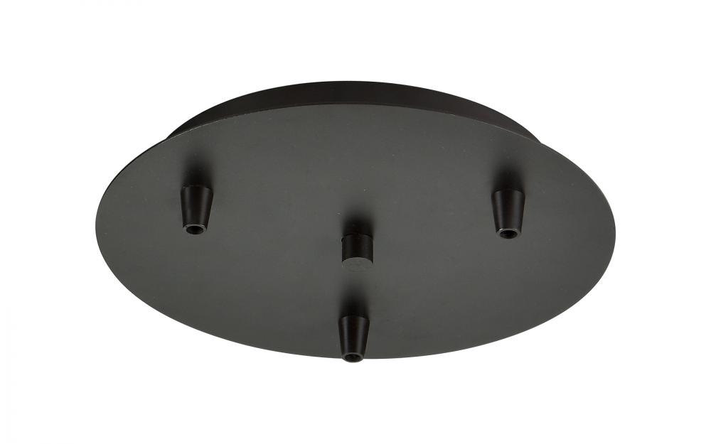 3 Light Round Multi Port Canopy