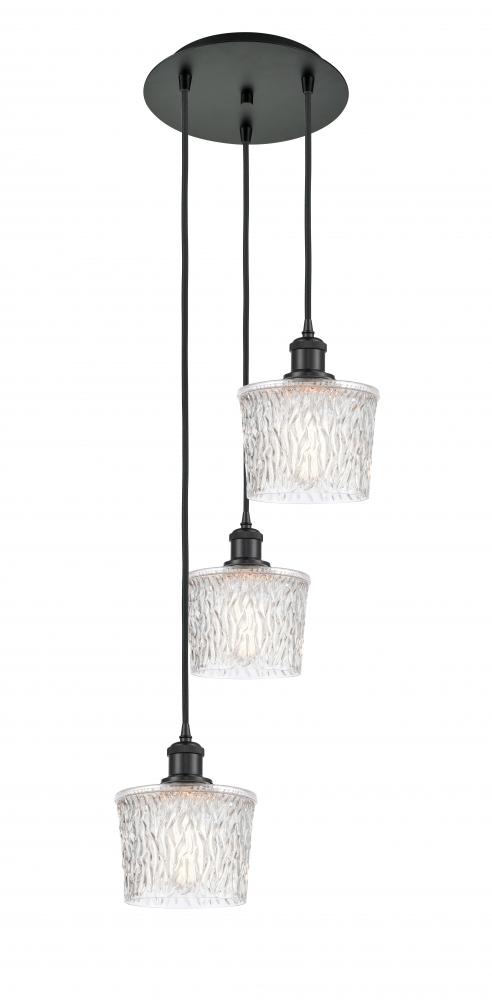 Niagara - 3 Light - 13 inch - Matte Black - Cord Hung - Multi Pendant