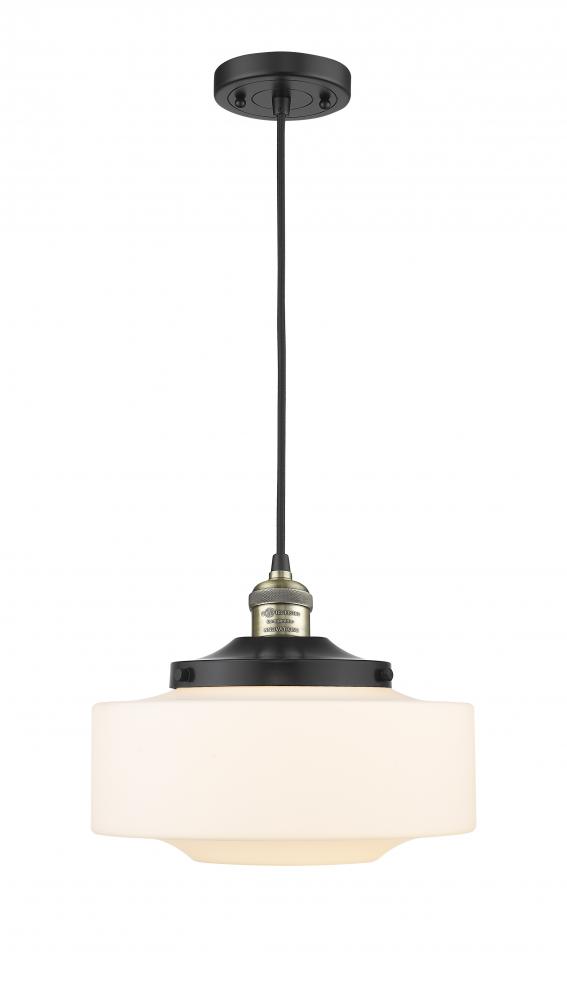 Bridgeton - 1 Light - 12 inch - Black Antique Brass - Cord hung - Mini Pendant