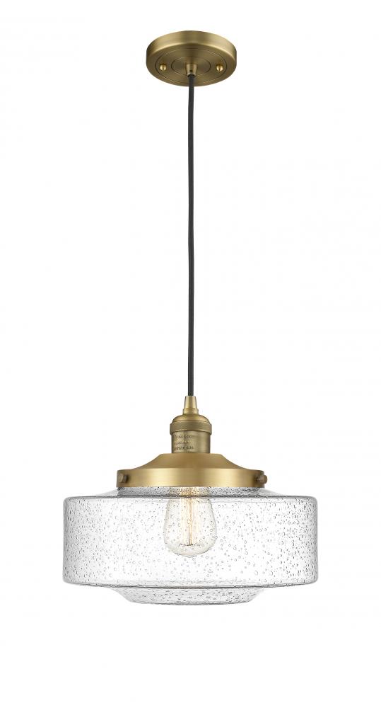 Bridgeton - 1 Light - 12 inch - Brushed Brass - Cord hung - Mini Pendant