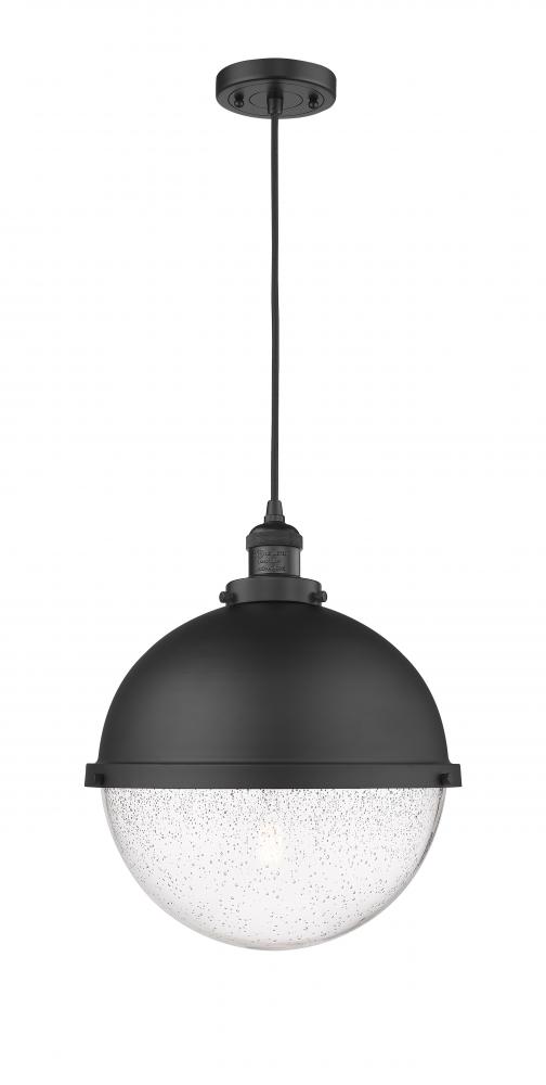 Hampden - 1 Light - 13 inch - Matte Black - Cord hung - Pendant