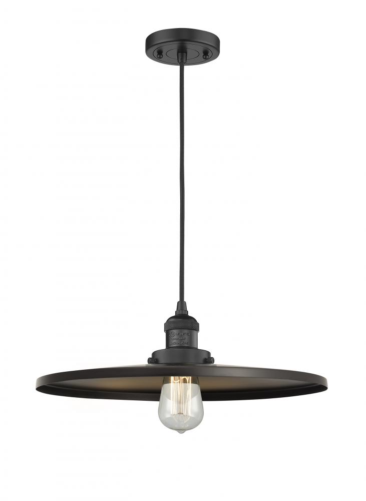 Appalachian - 1 Light - 16 inch - Matte Black - Cord hung - Mini Pendant