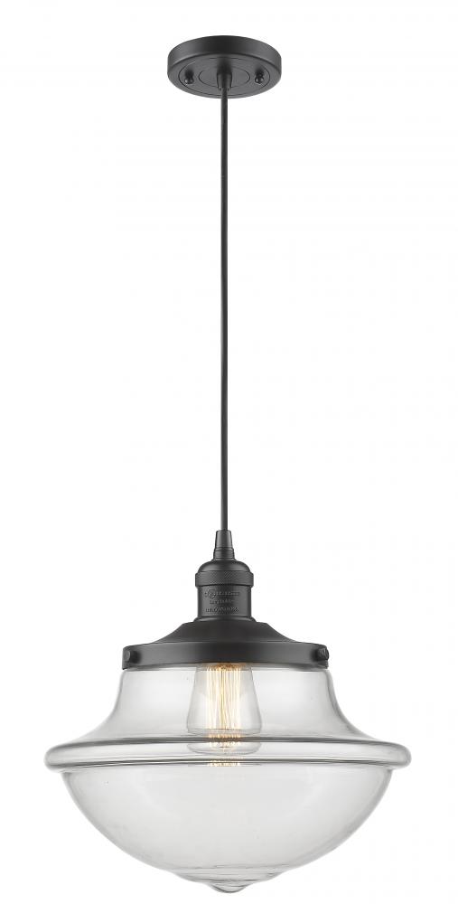 Oxford - 1 Light - 12 inch - Oil Rubbed Bronze - Cord hung - Mini Pendant