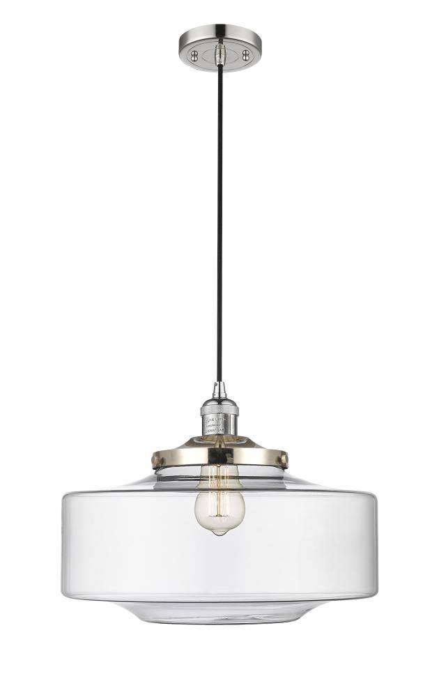 Bridgeton - 1 Light - 16 inch - Polished Nickel - Cord hung - Mini Pendant