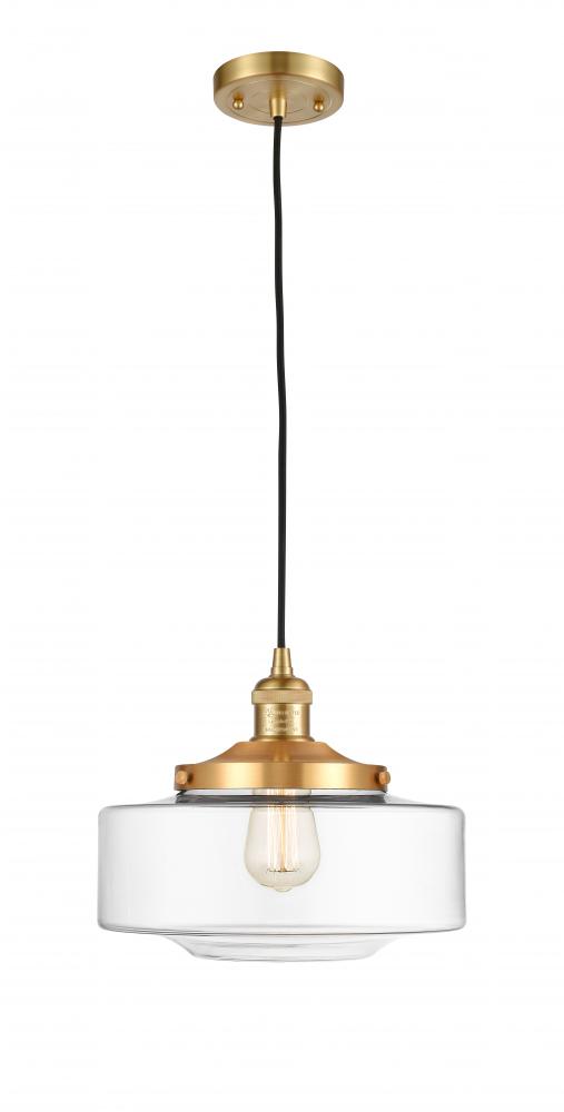 Bridgeton - 1 Light - 12 inch - Satin Gold - Cord hung - Mini Pendant