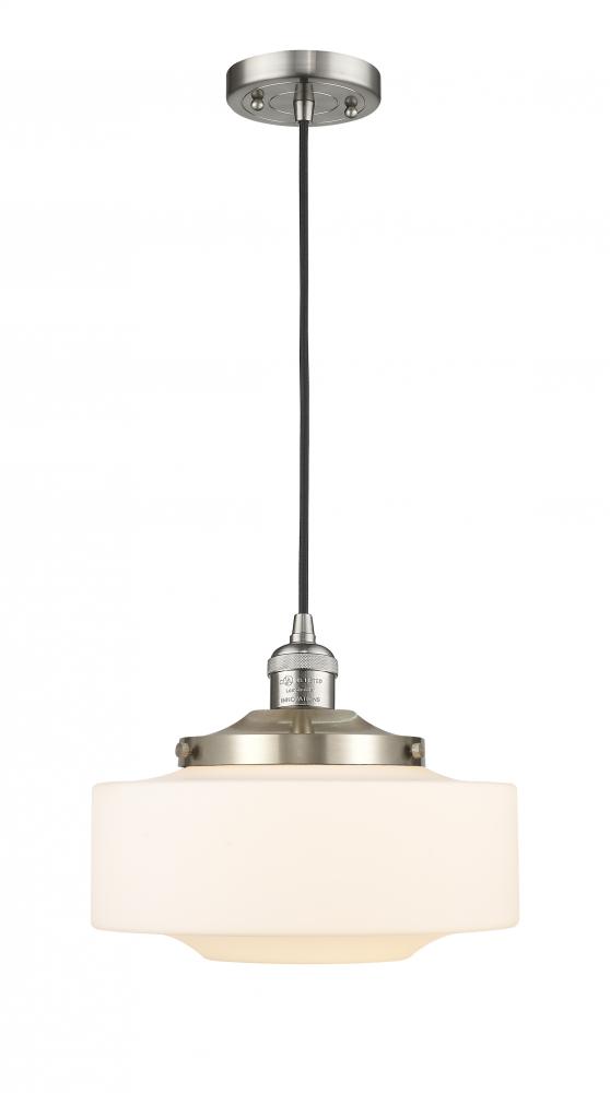 Bridgeton - 1 Light - 12 inch - Brushed Satin Nickel - Cord hung - Mini Pendant