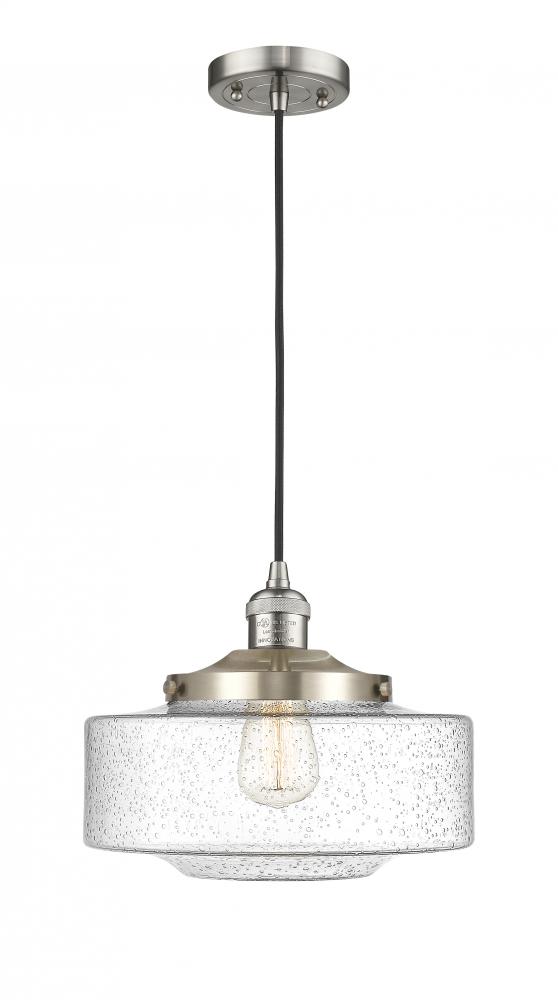 Bridgeton - 1 Light - 12 inch - Brushed Satin Nickel - Cord hung - Mini Pendant