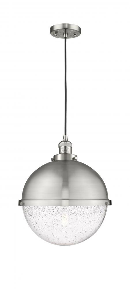 Hampden - 1 Light - 13 inch - Brushed Satin Nickel - Cord hung - Pendant