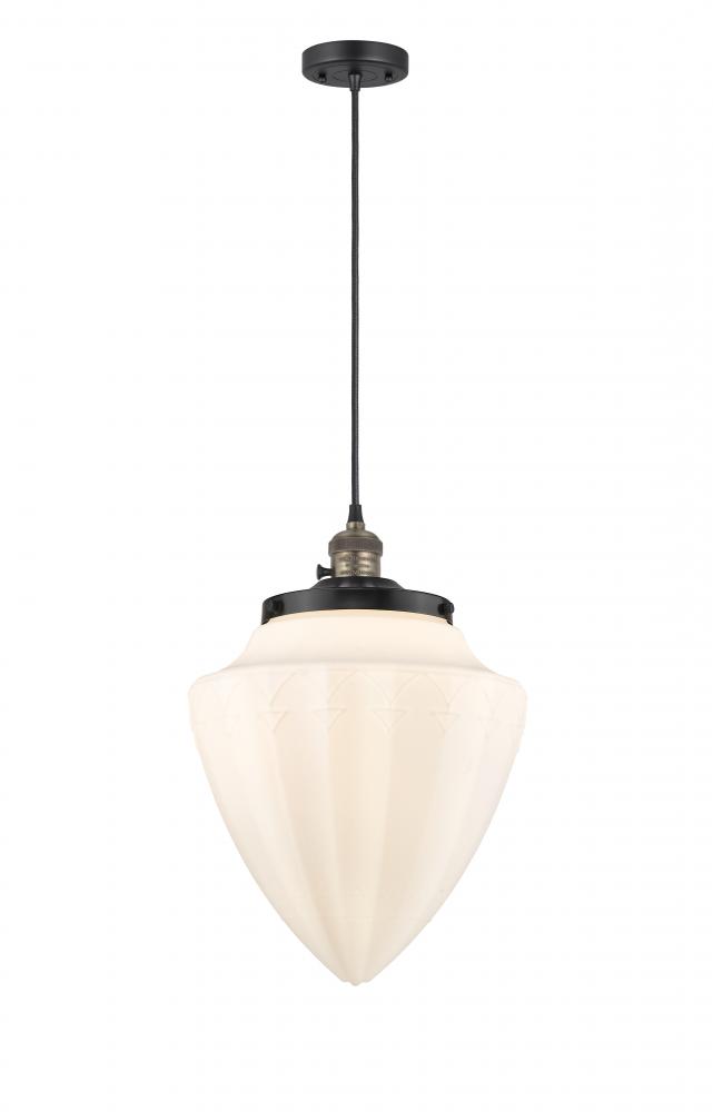 Bridgeton - 1 Light - 16 inch - Black Antique Brass - Cord hung - Mini Pendant