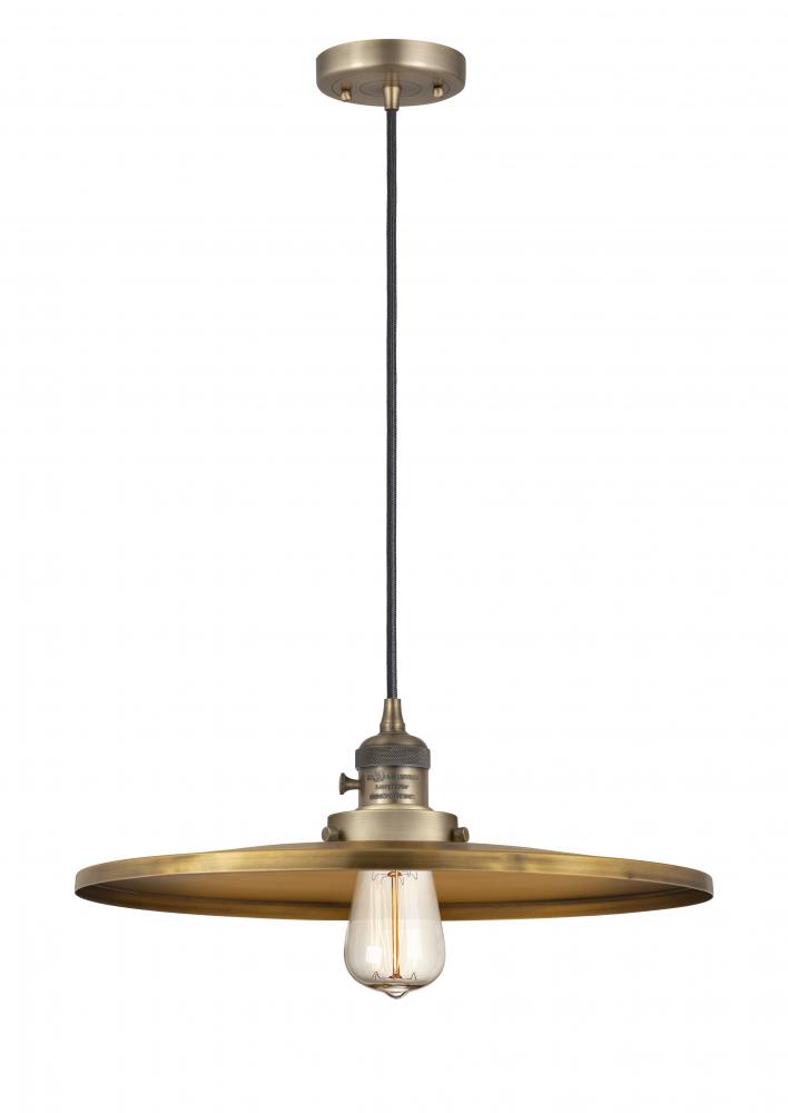 Appalachian - 1 Light - 16 inch - Brushed Brass - Cord hung - Mini Pendant