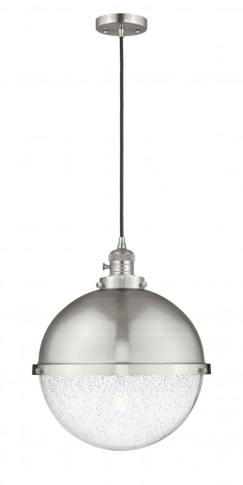 Hampden - 1 Light - 13 inch - Brushed Satin Nickel - Cord hung - Pendant