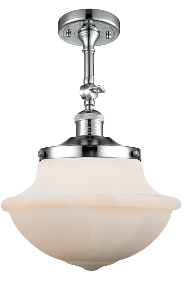 Oxford - 1 Light - 12 inch - Polished Chrome - Semi-Flush Mount