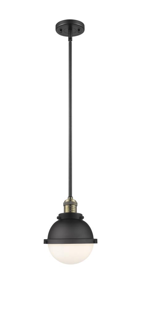 Hampden - 1 Light - 7 inch - Matte Black - Stem Hung - Mini Pendant