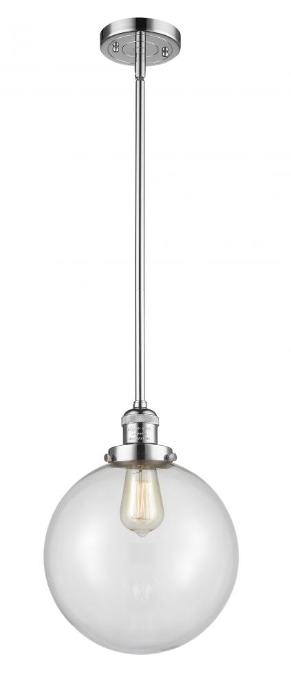 Beacon - 1 Light - 10 inch - Polished Chrome - Stem Hung - Mini Pendant