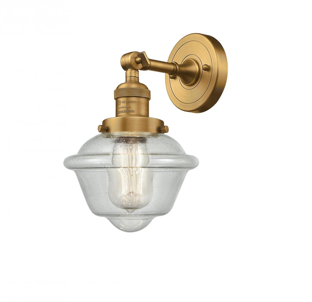 Oxford - 1 Light - 8 inch - Brushed Brass - Sconce