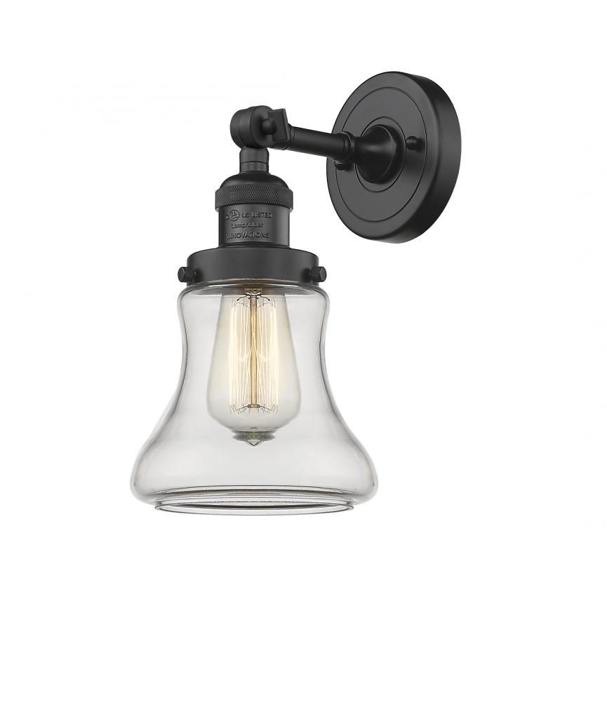 Bellmont - 1 Light - 7 inch - Matte Black - Sconce