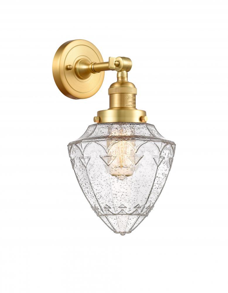 Bullet - 1 Light - 7 inch - Satin Gold - Sconce