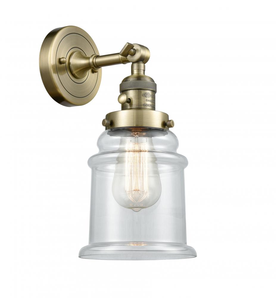 Canton - 1 Light - 7 inch - Antique Brass - Sconce