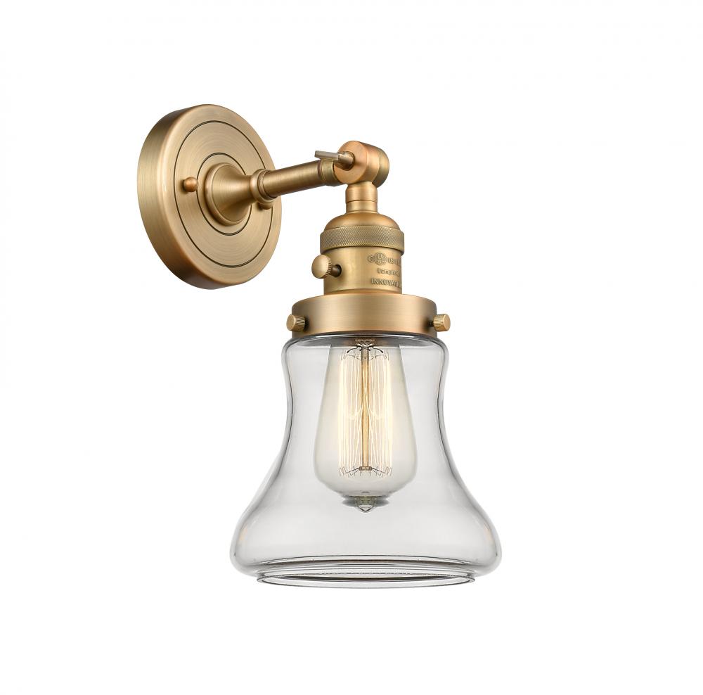 Bellmont - 1 Light - 7 inch - Brushed Brass - Sconce