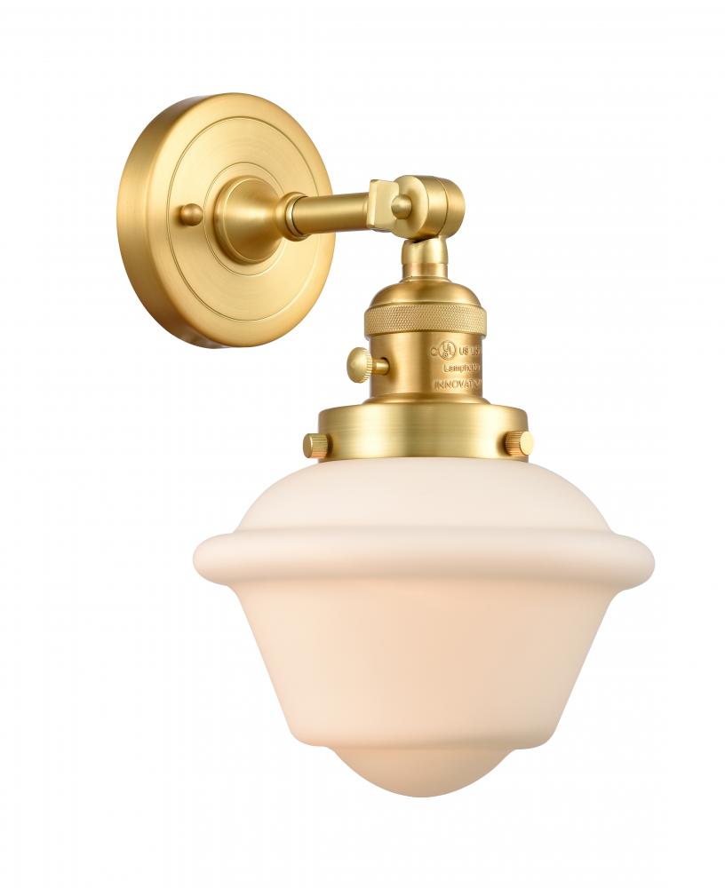 Oxford - 1 Light - 8 inch - Satin Gold - Sconce