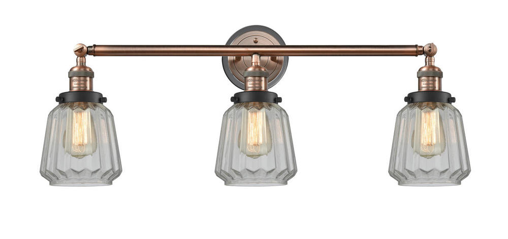 Chatham - 3 Light - 30 inch - Antique Copper - Bath Vanity Light