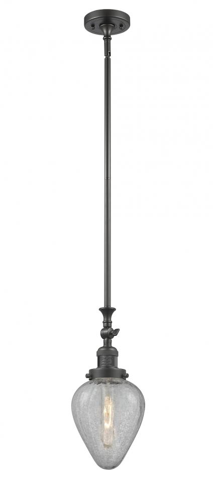 Geneseo - 1 Light - 7 inch - Matte Black - Stem Hung - Mini Pendant