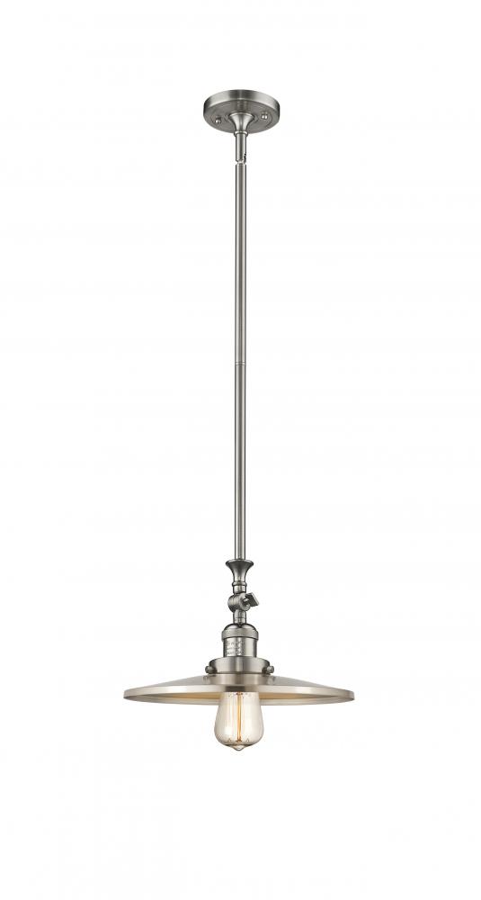 Appalachian - 1 Light - 12 inch - Brushed Satin Nickel - Stem Hung - Mini Pendant