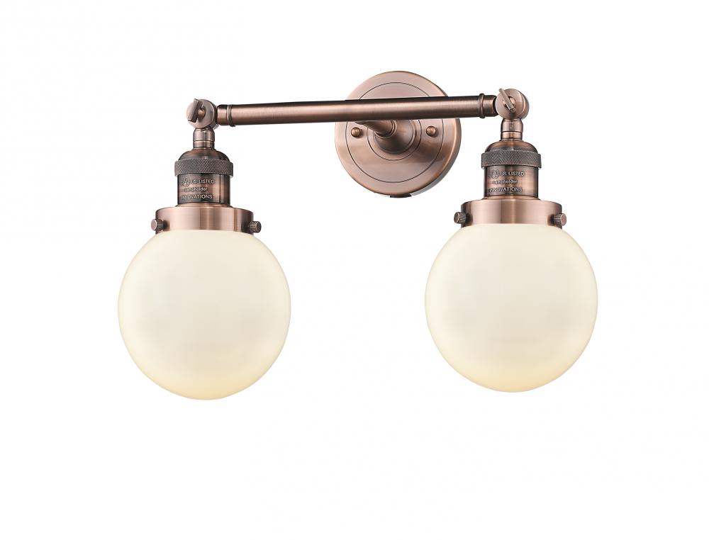 Beacon - 2 Light - 17 inch - Antique Copper - Bath Vanity Light